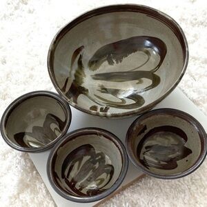 4! SIGNED! Serving/Stacking/Chip & Dip Bowls!